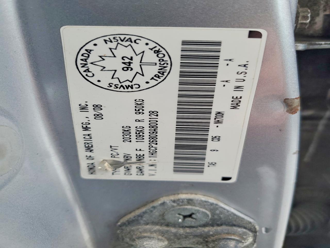 2009 HONDA ACCORD EXL photo 23