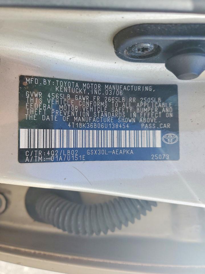 2006 TOYOTA AVALON photo 12