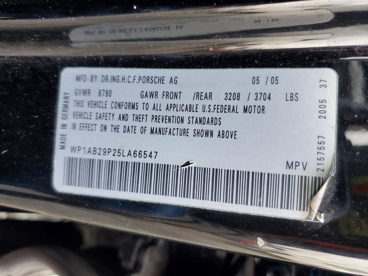 2005 PORSCHE CAYENNE S photo 37