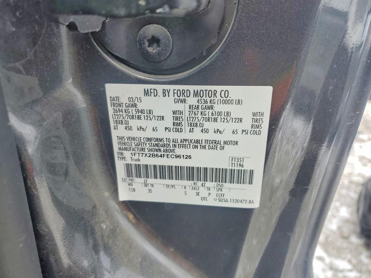 2015 FORD F250 SUPER DUTY photo 25
