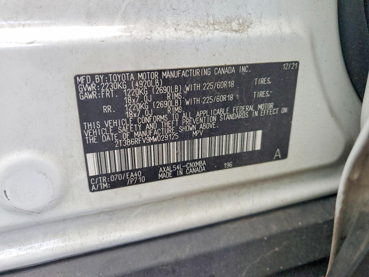 2021 TOYOTA RAV4 photo 23