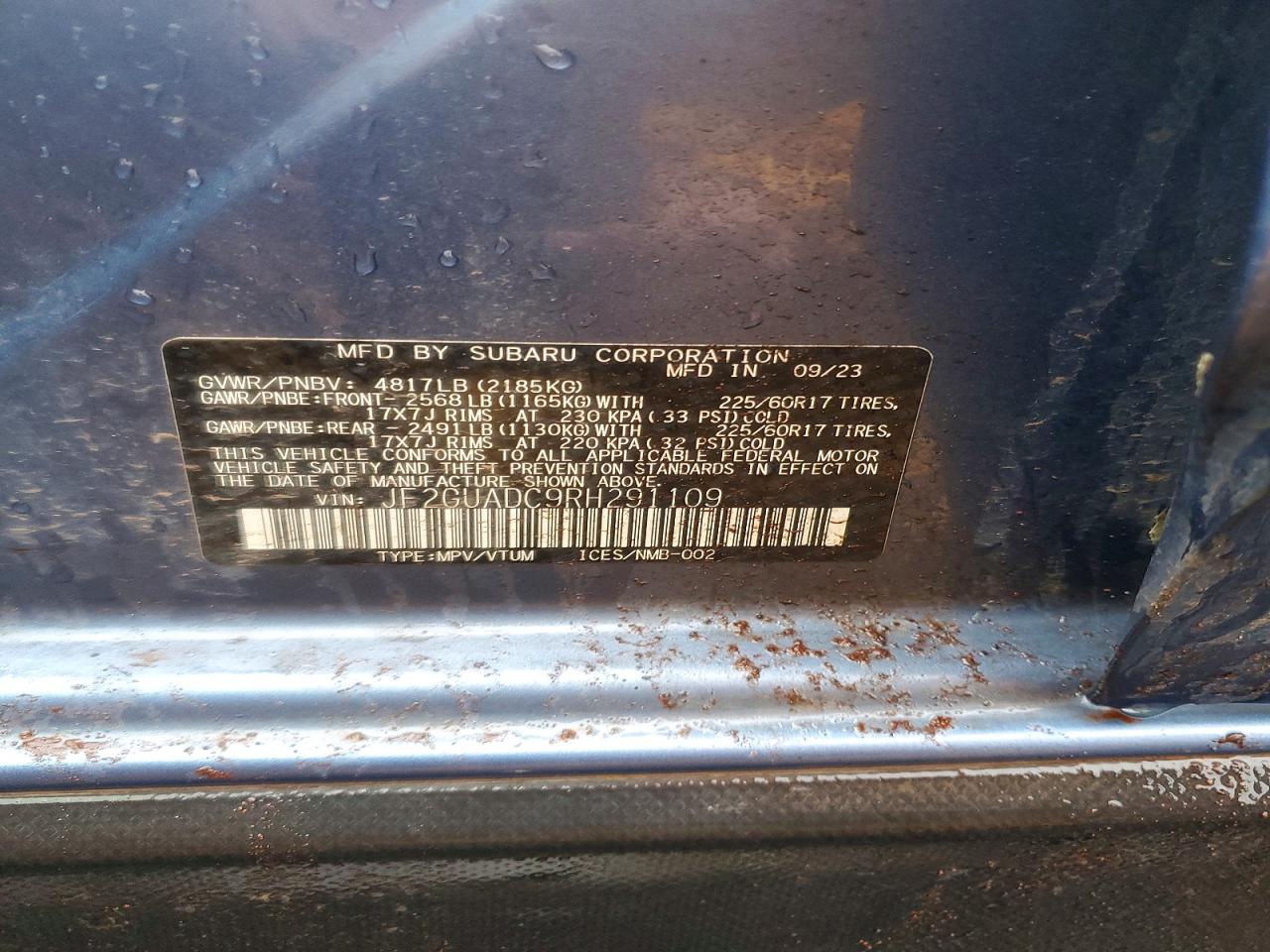 2024 SUBARU CROSSTREK PREMIUM photo 25