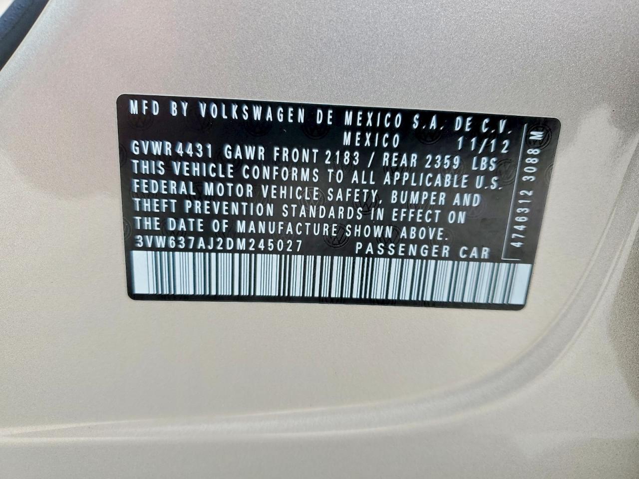 2013 VOLKSWAGEN JETTA HYBRID photo 12