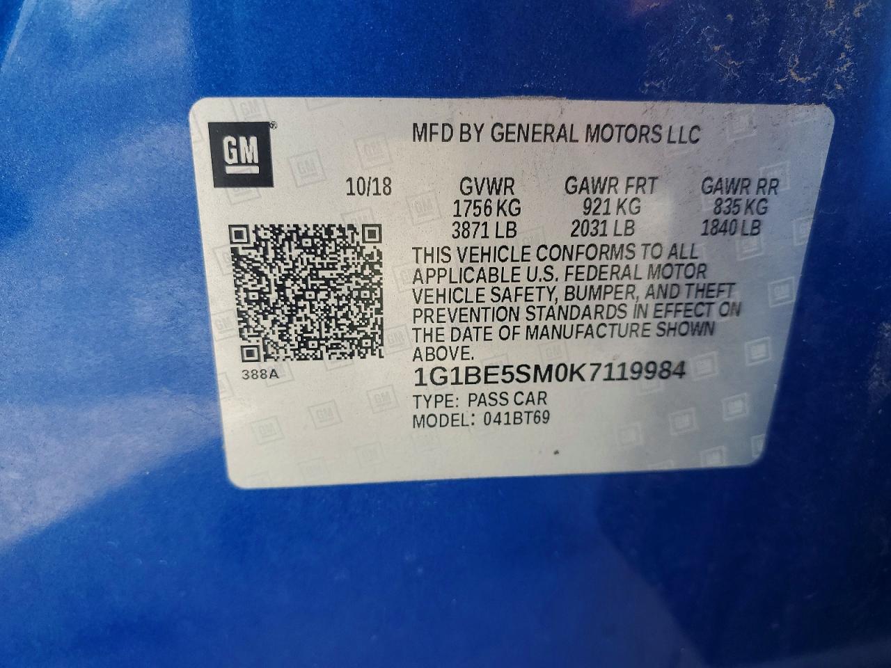 2019 CHEVROLET CRUZE LT photo 23