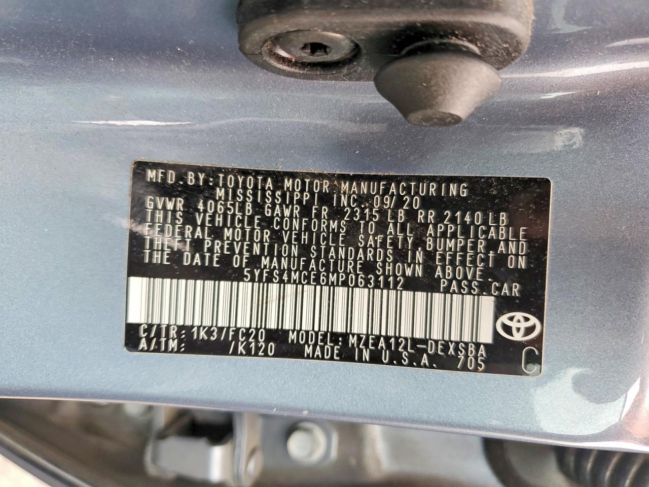 2021 TOYOTA COROLLA SE photo 13