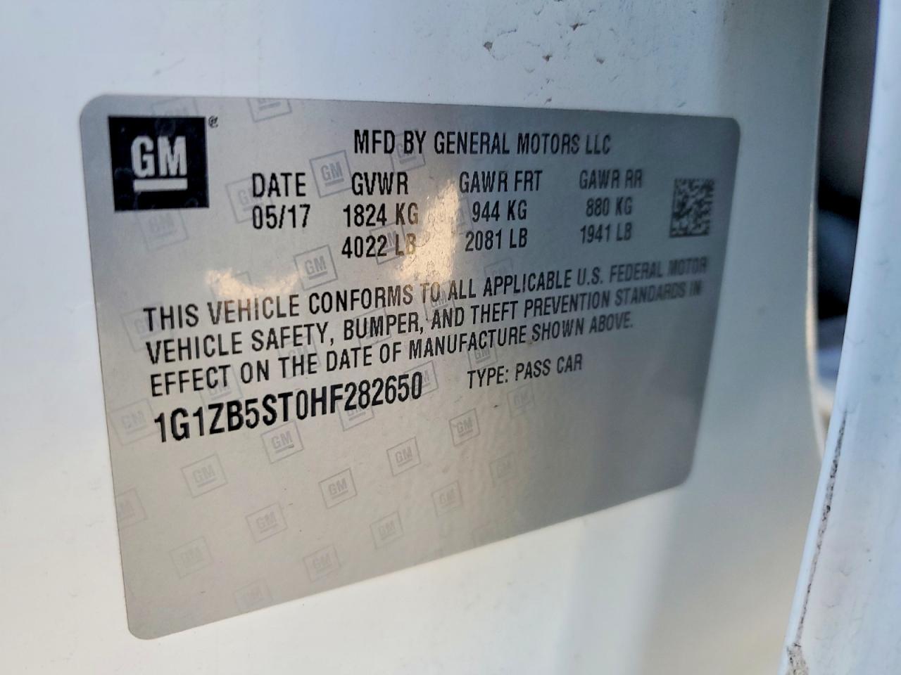 2017 CHEVROLET MALIBU LS photo 34