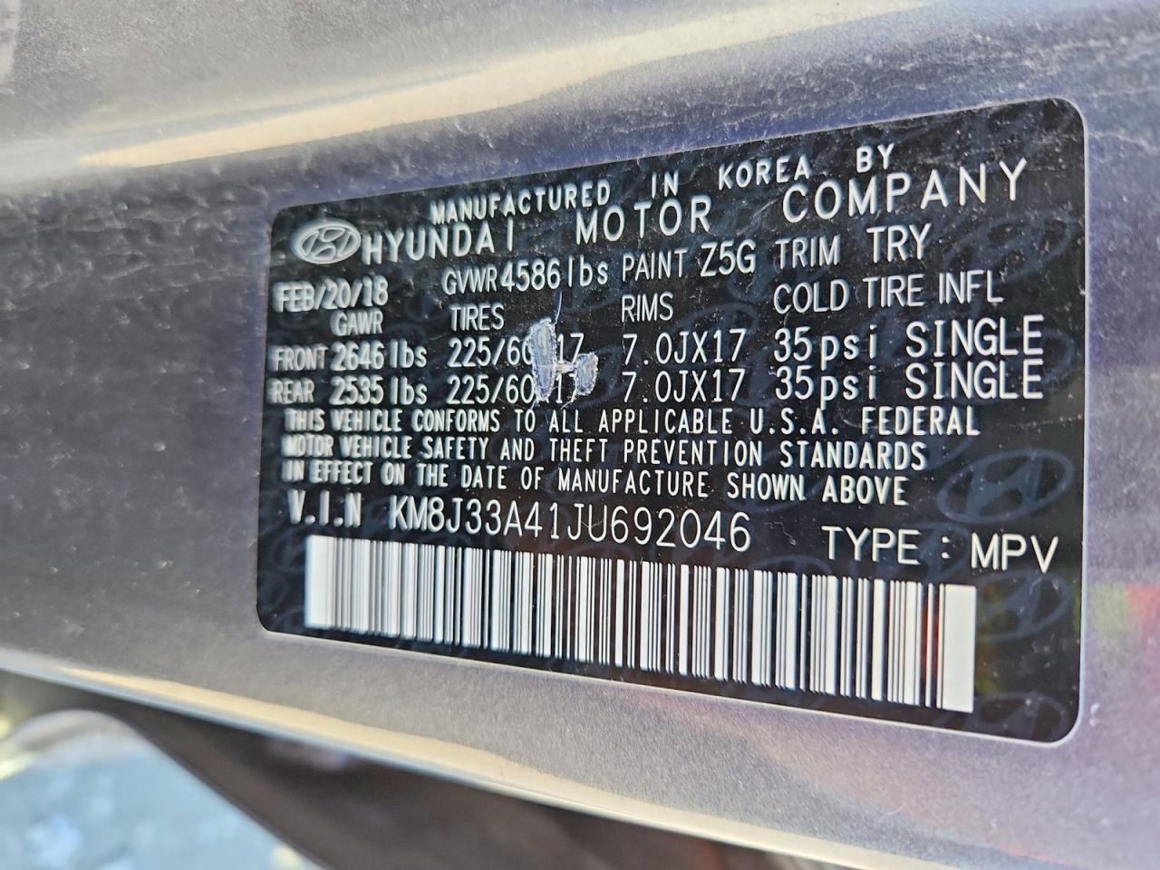 2018 HYUNDAI TUCSON SEL photo 25