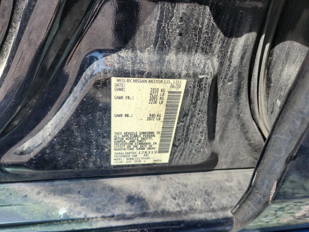 2015 NISSAN ALTIMA 2.5 photo 25