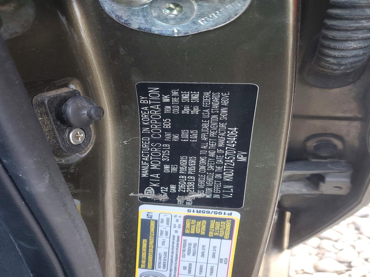 2013 KIA SOUL BASE photo 25