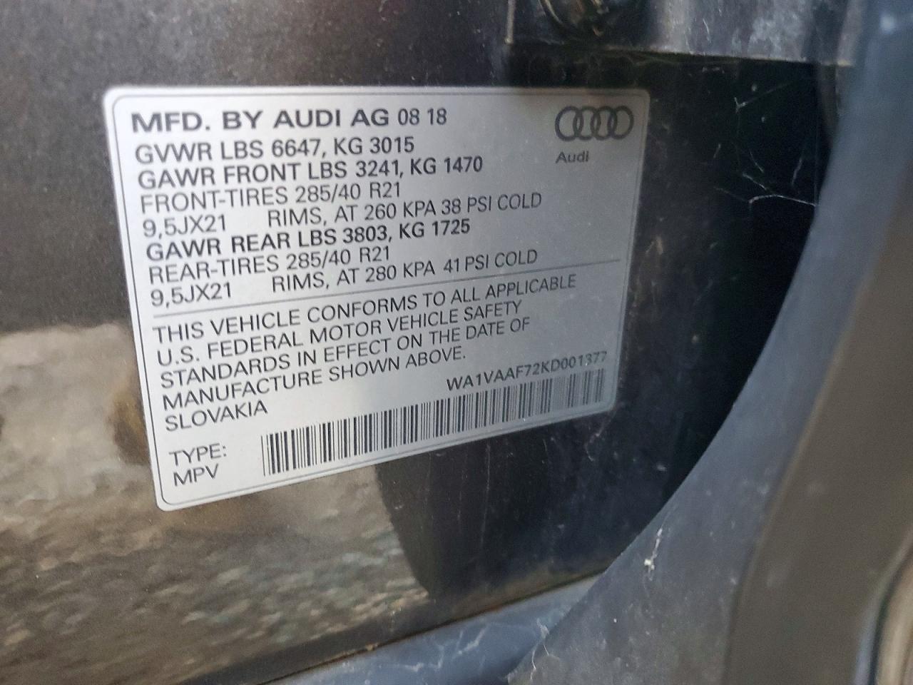 2019 AUDI Q7 PRESTIGE photo 25