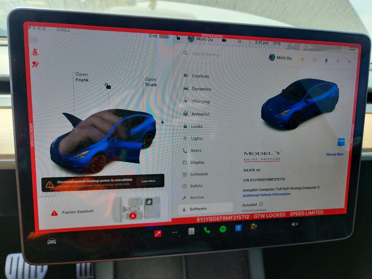 2021 TESLA MODEL Y photo 9