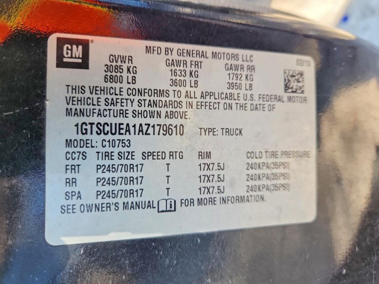 2010 GMC SIERRA C1500 SL photo 12