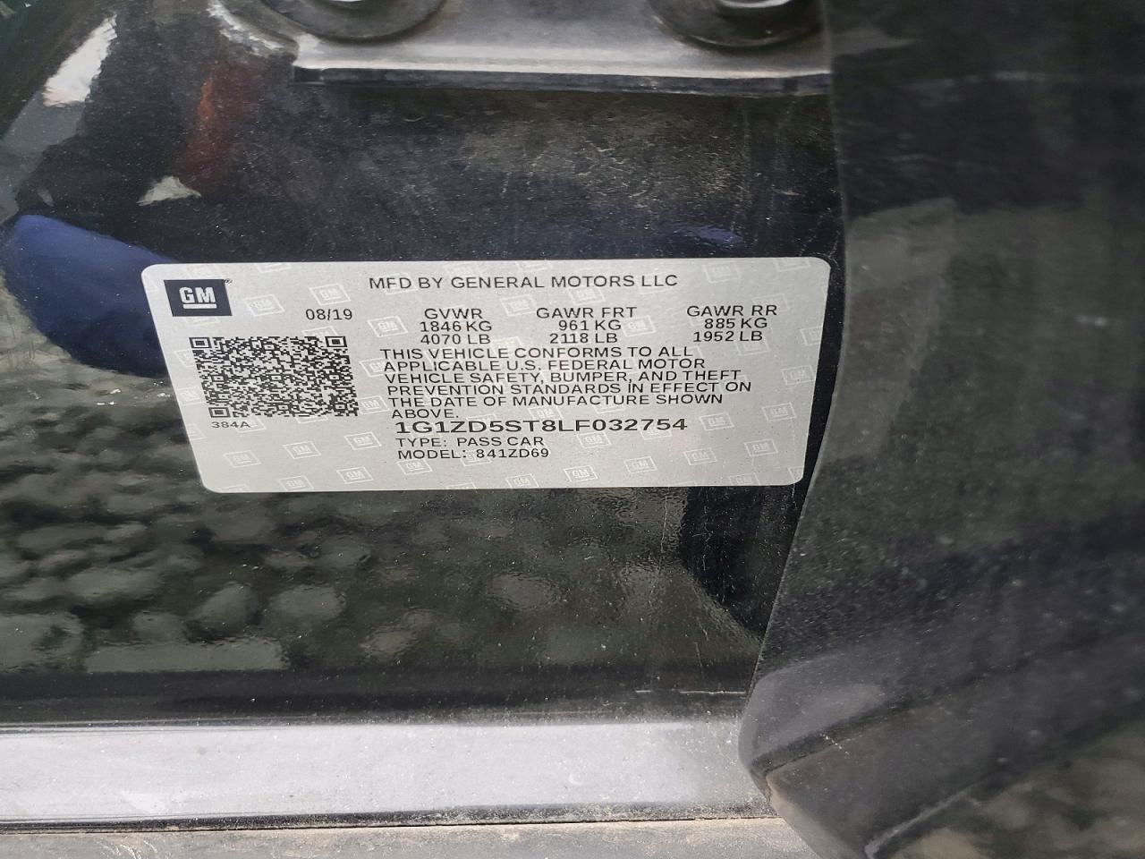 2020 CHEVROLET MALIBU LT photo 12