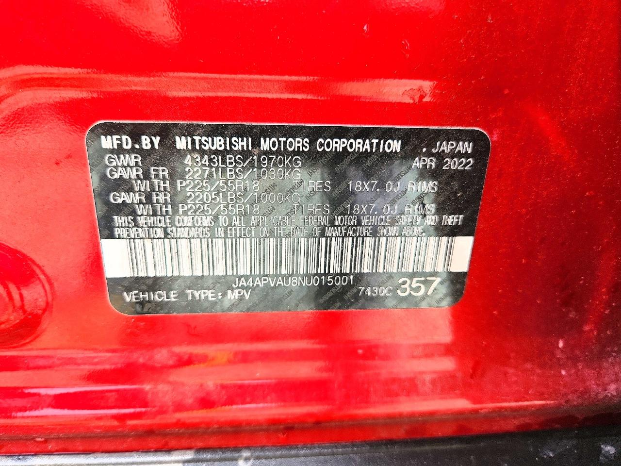 2022 MITSUBISHI OUTLANDER SPORT SE photo 14