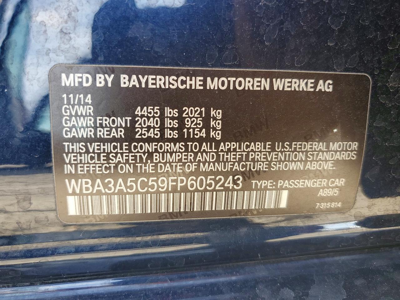 2015 BMW 328 I photo 12