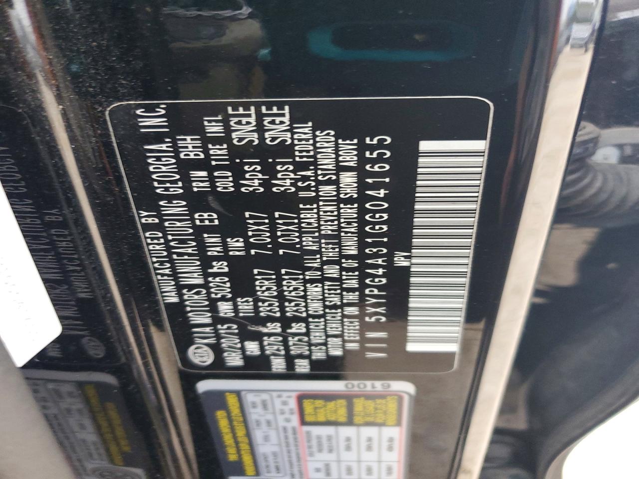 2016 KIA SORENTO LX photo 14