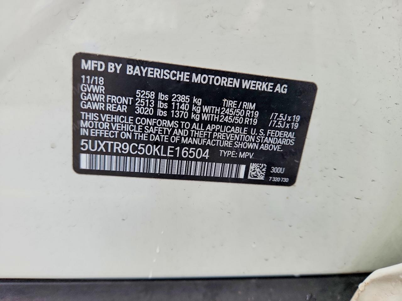 2019 BMW X3 XDRIVE30I photo 13