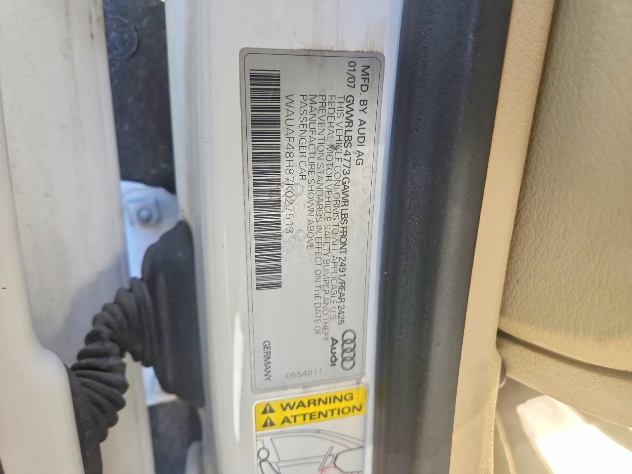 2007 AUDI A4 photo 37