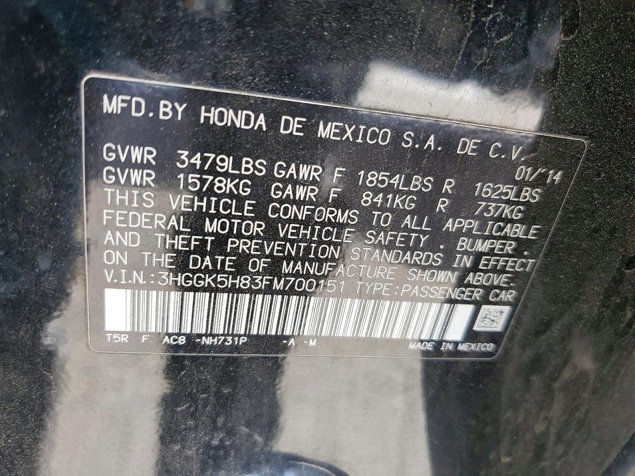 2015 HONDA FIT EX photo 23