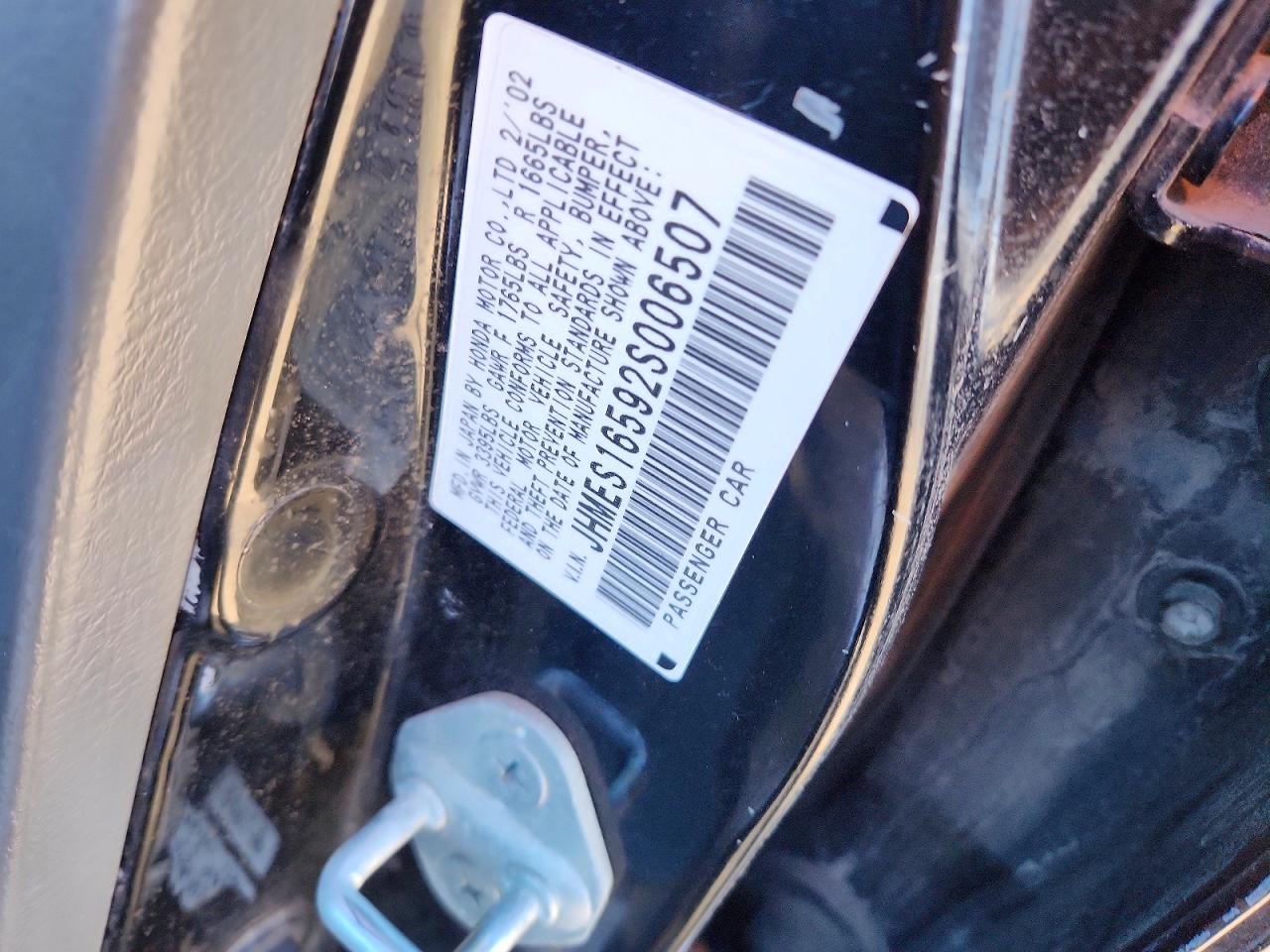 2002 HONDA CIVIC LX photo 12