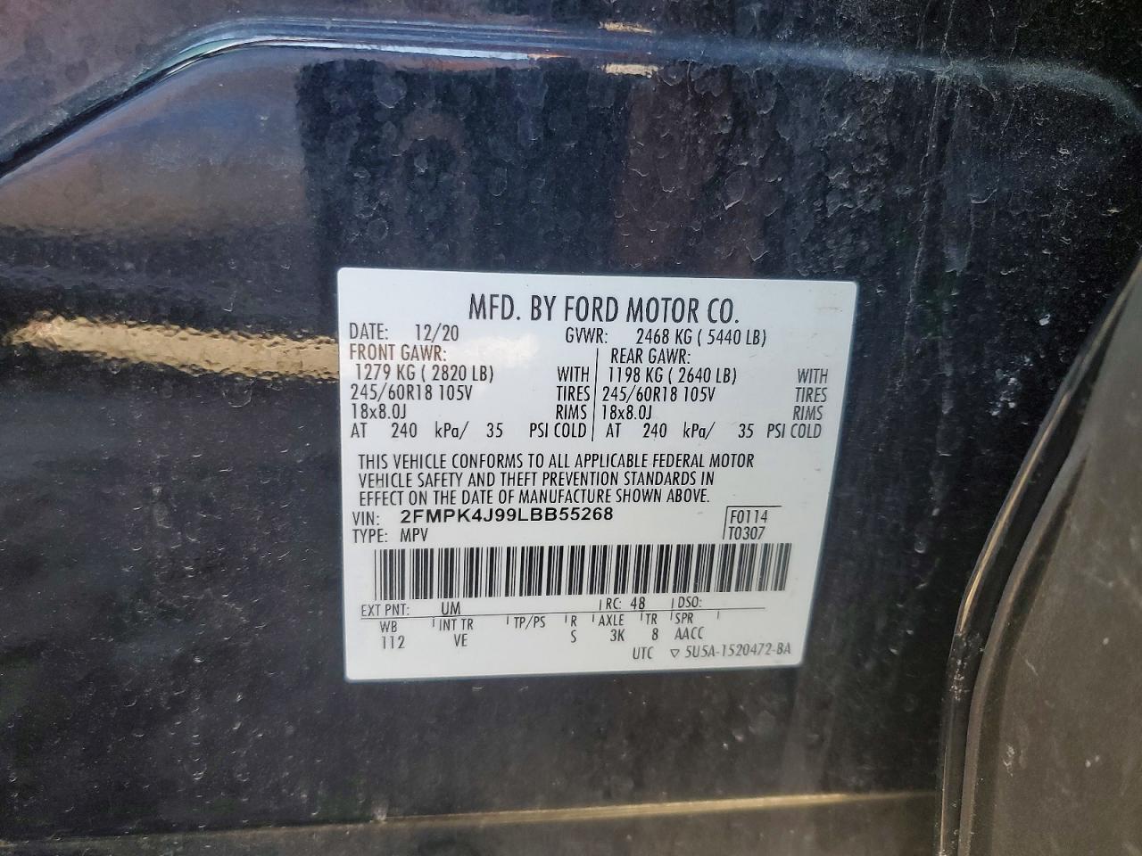 2020 FORD EDGE SEL photo 25