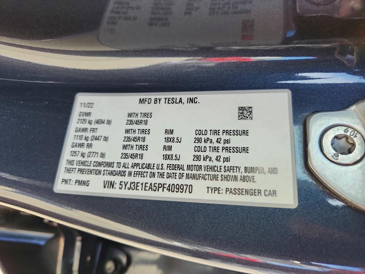2023 TESLA MODEL 3 photo 23