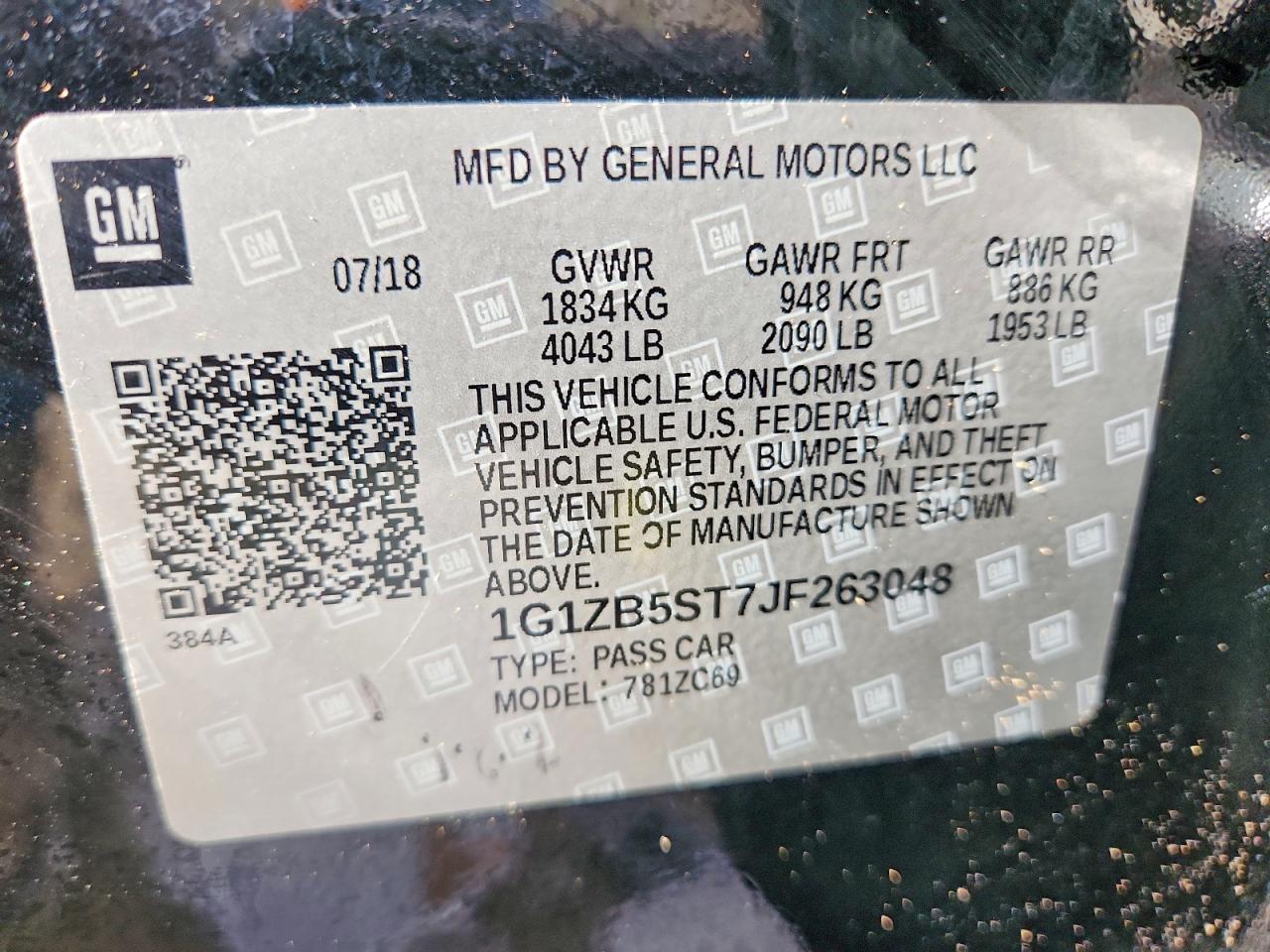 2018 CHEVROLET MALIBU LS photo 34