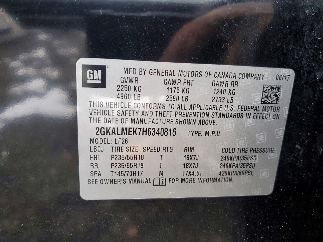 2017 GMC TERRAIN SLE photo 25