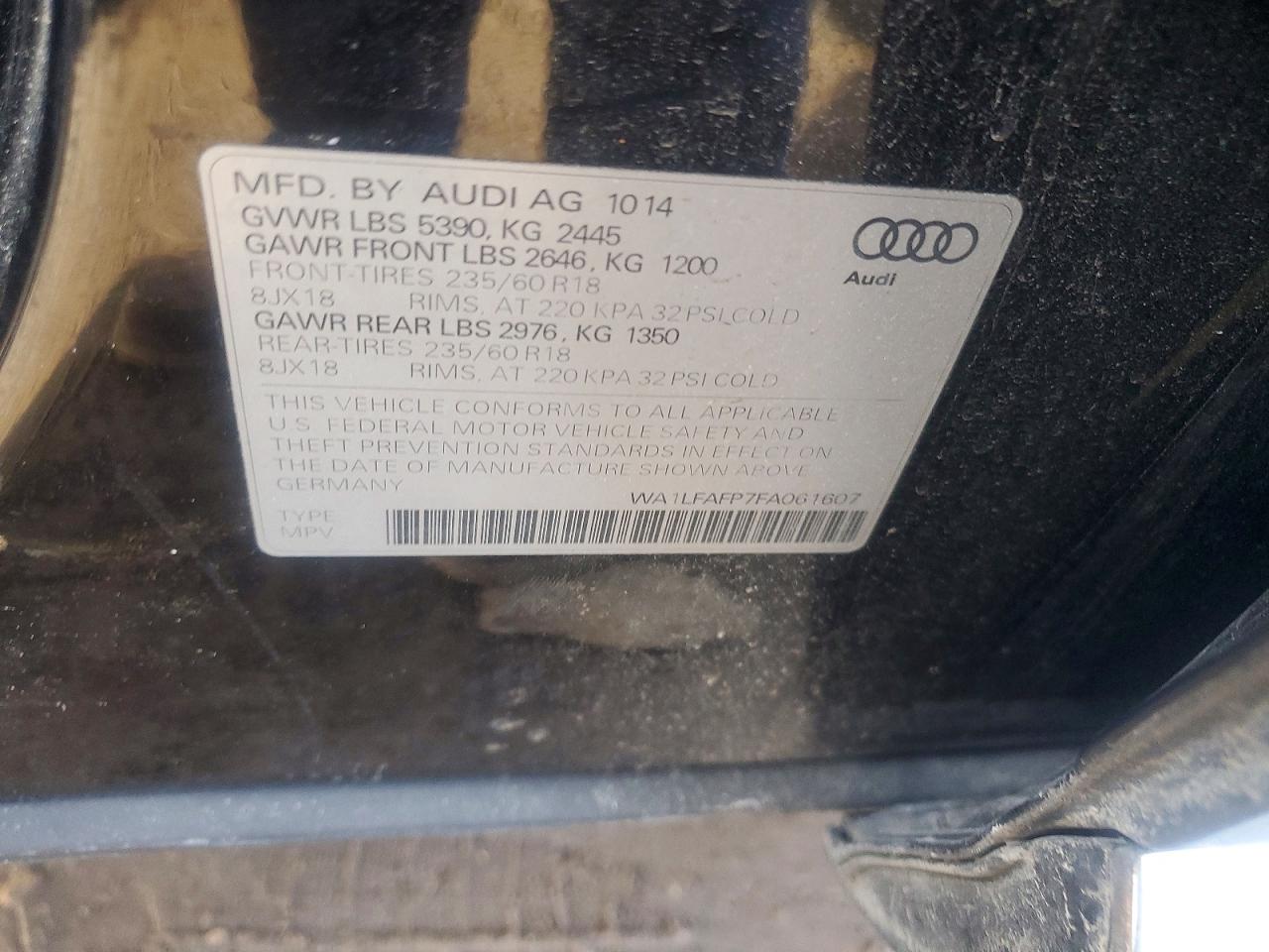 2015 AUDI Q5 PREMIUM PLUS photo 12