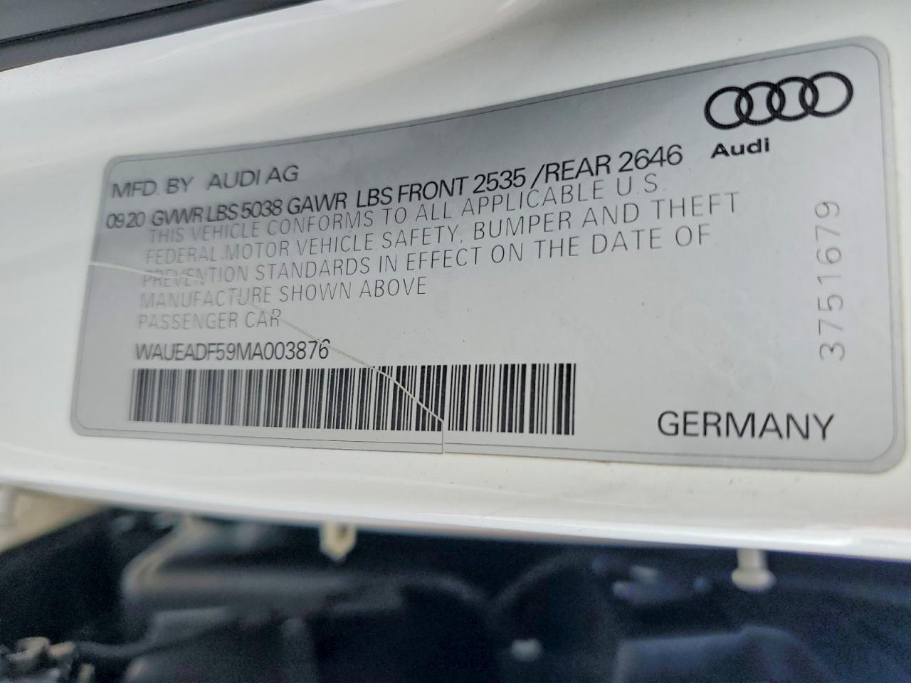 2021 AUDI A5 PRESTIGE 45 photo 23