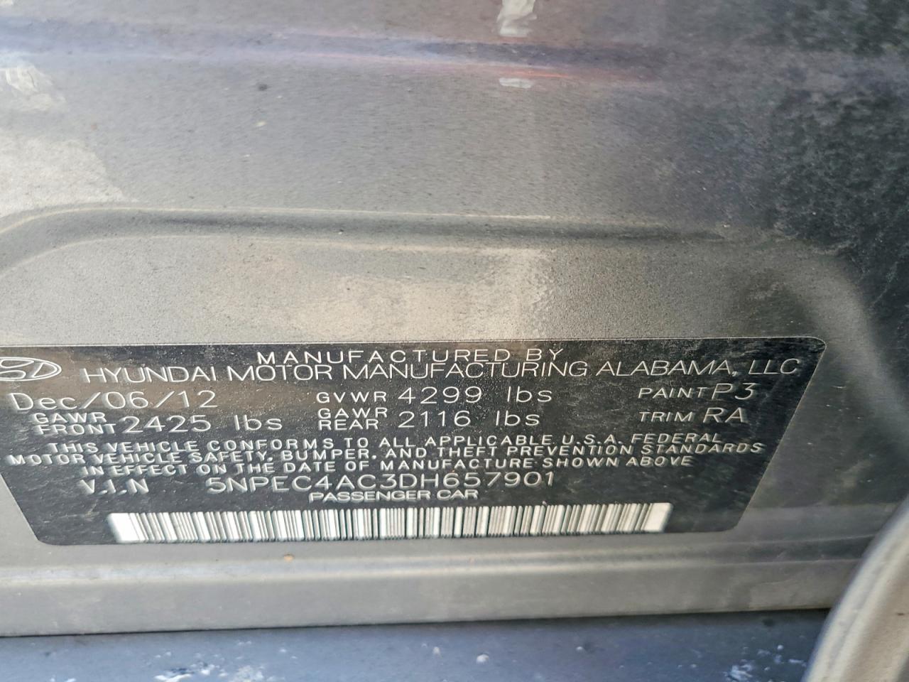 2013 HYUNDAI SONATA SE photo 34