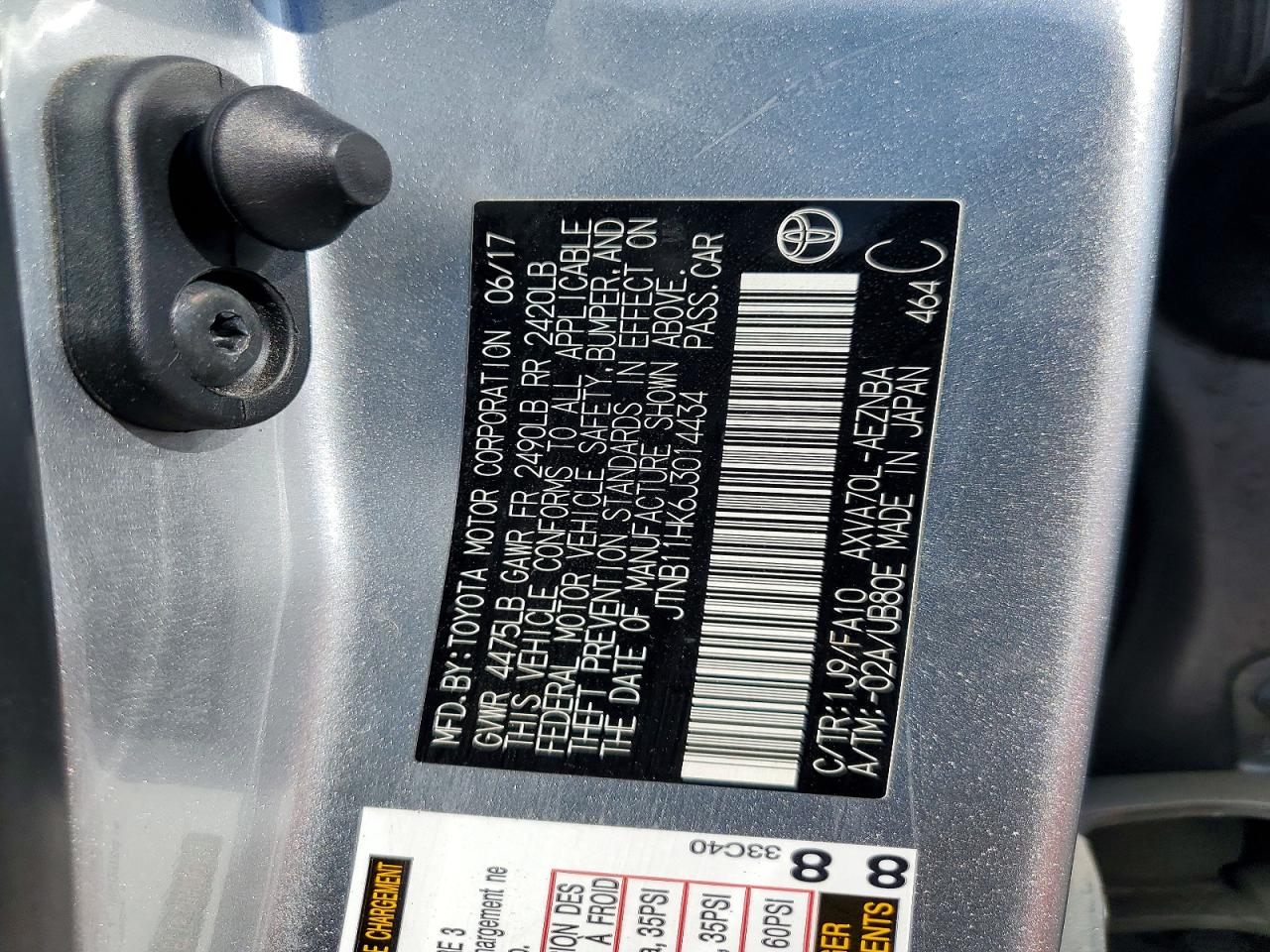 2018 TOYOTA CAMRY LE photo 34