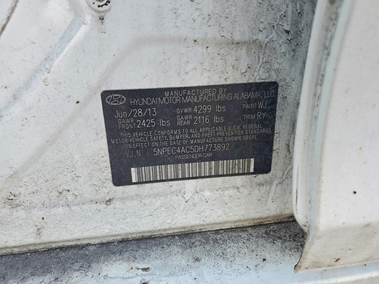 2013 HYUNDAI SONATA SE photo 12