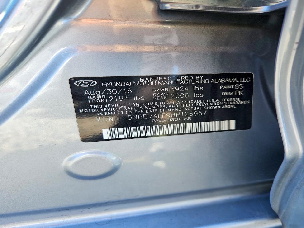 2017 HYUNDAI ELANTRA SE photo 25