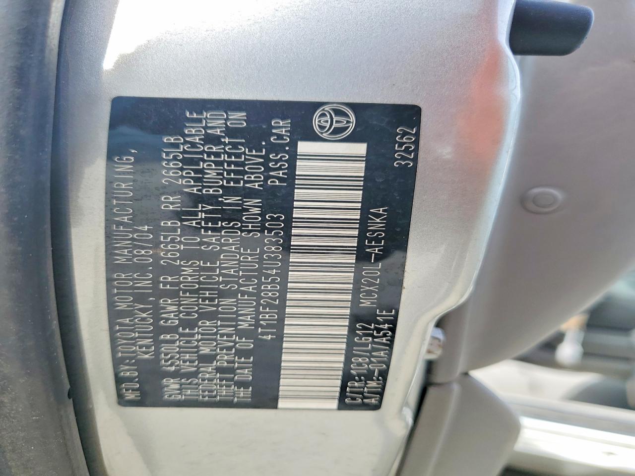 2004 TOYOTA AVALON XL photo 23
