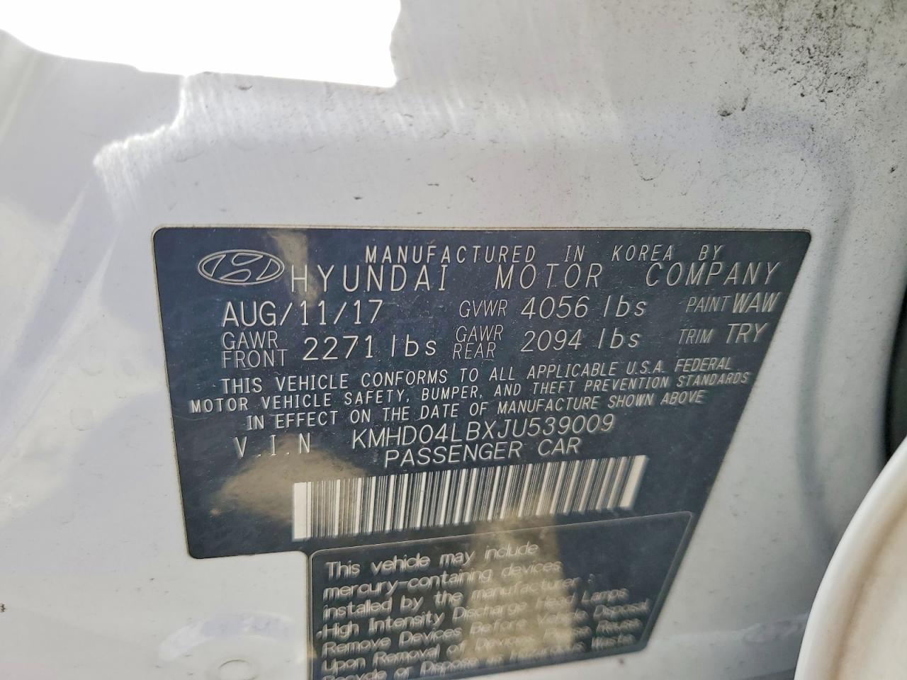 2018 HYUNDAI ELANTRA SPORT photo 25