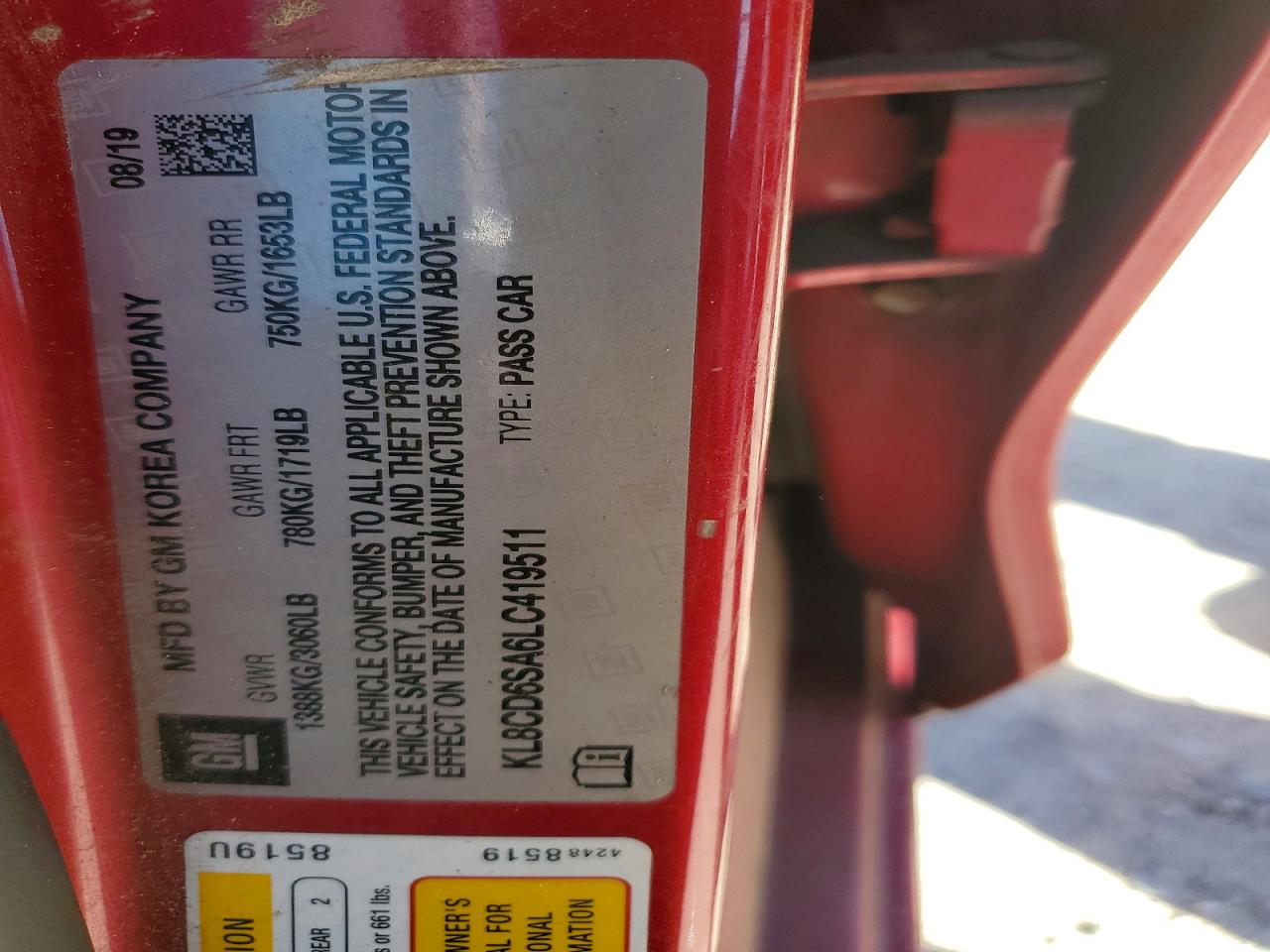 2020 CHEVROLET SPARK 1LT photo 23