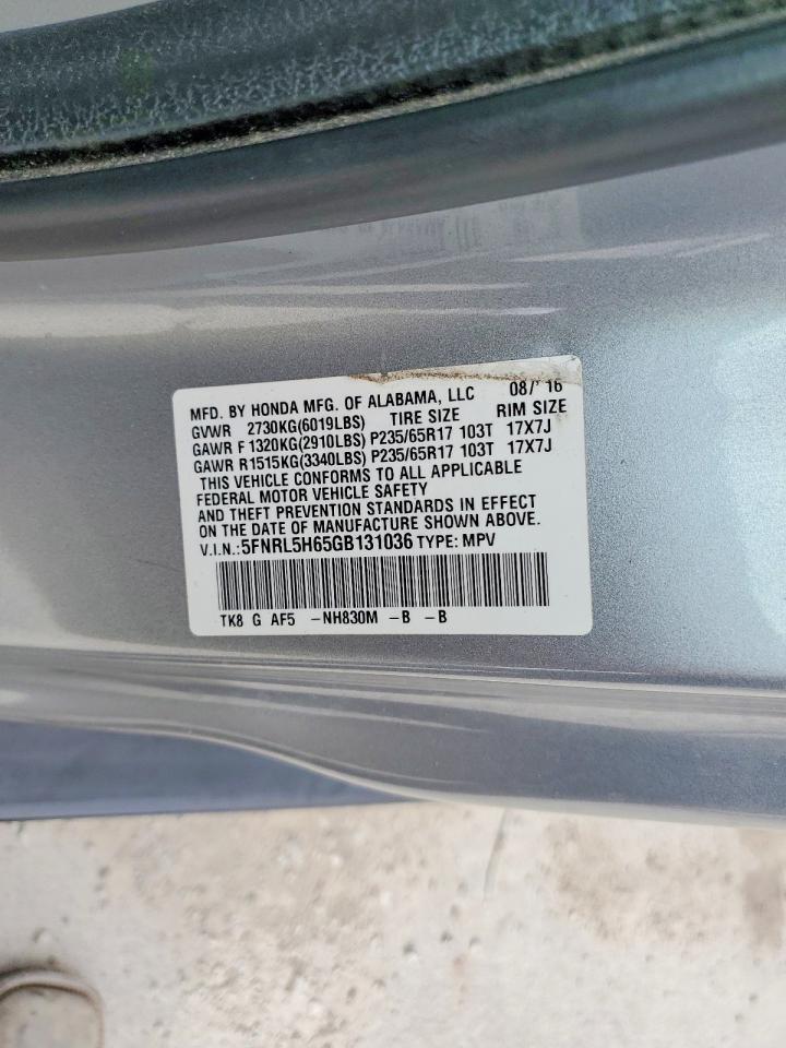 2016 HONDA ODYSSEY EXL photo 25