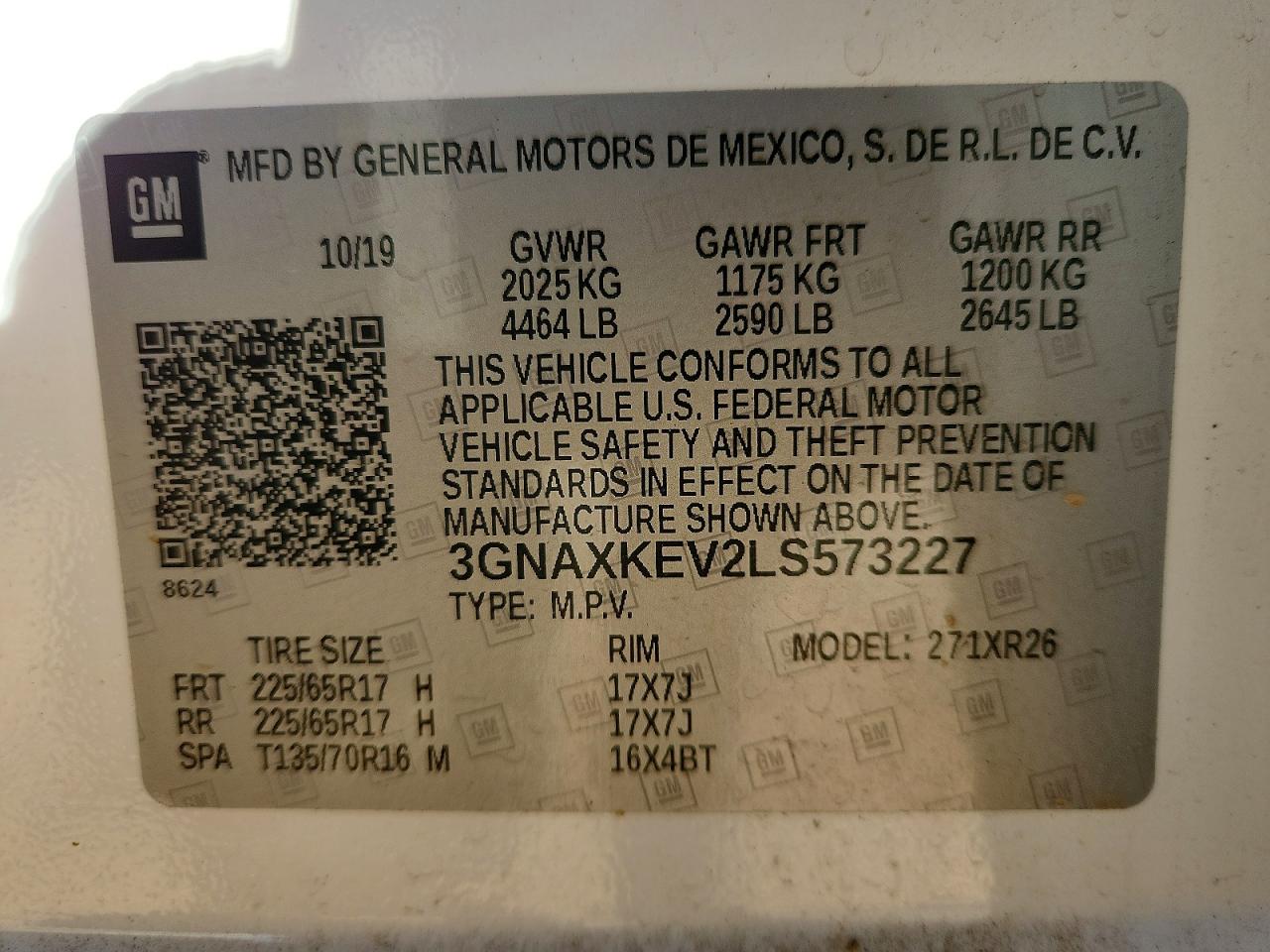 2020 CHEVROLET EQUINOX LT photo 14