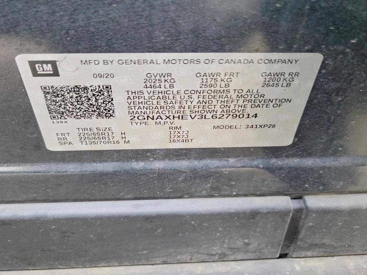 2020 CHEVROLET EQUINOX LS photo 37