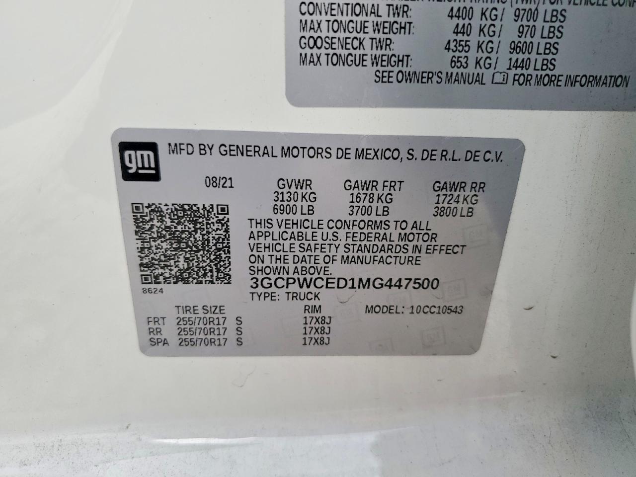 2021 CHEVROLET SILVERADO C1500 LT photo 12