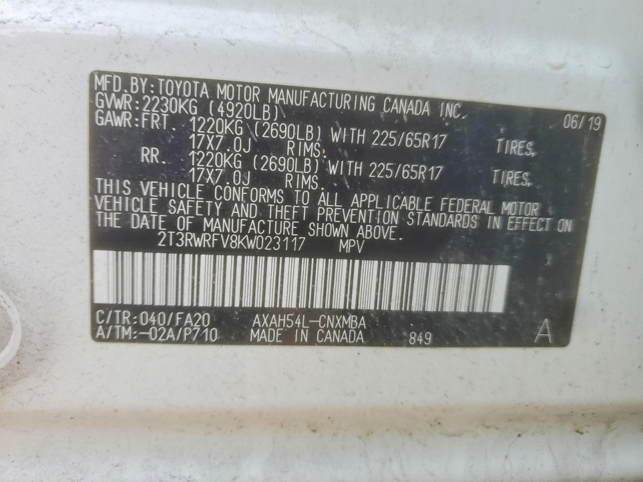 2019 TOYOTA RAV4 photo 12
