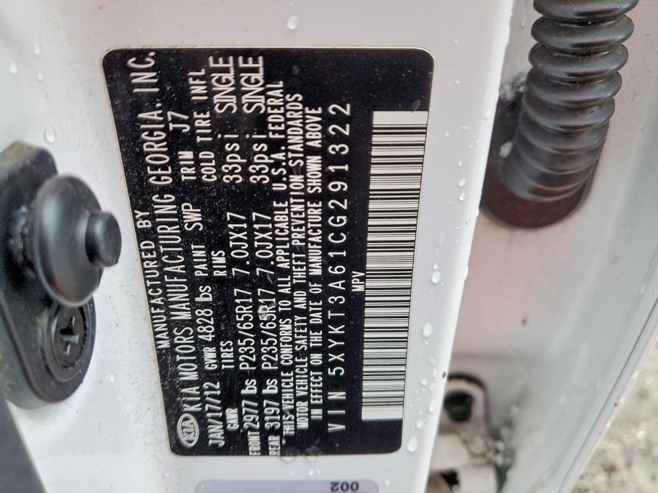 2012 KIA SORENTO BASE photo 23