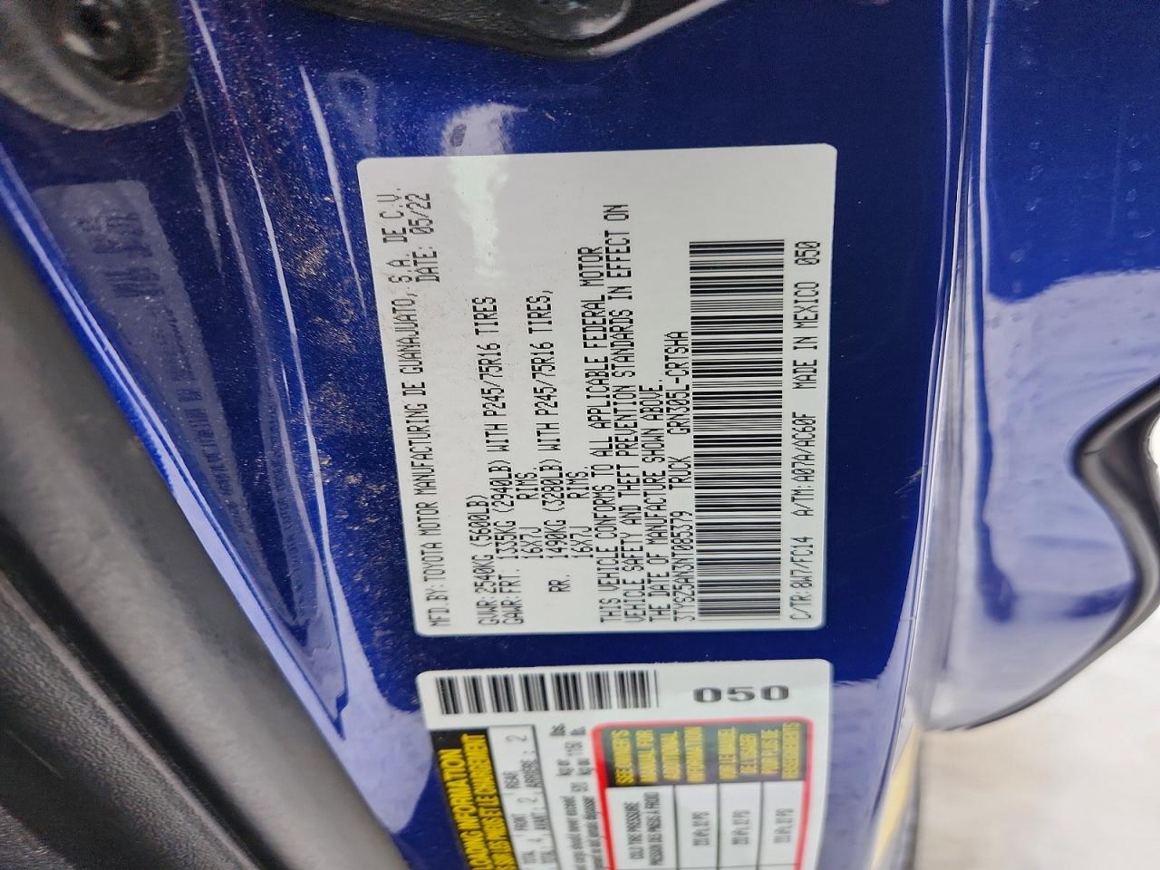2022 TOYOTA TACOMA SR5 V6 photo 12