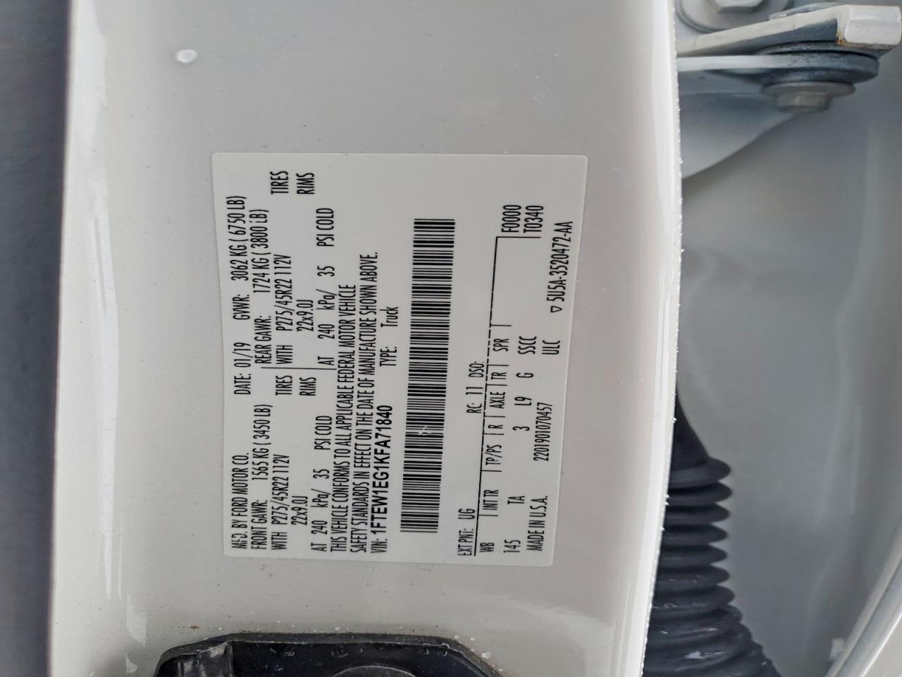 2019 FORD F150 SUPERCREW photo 23