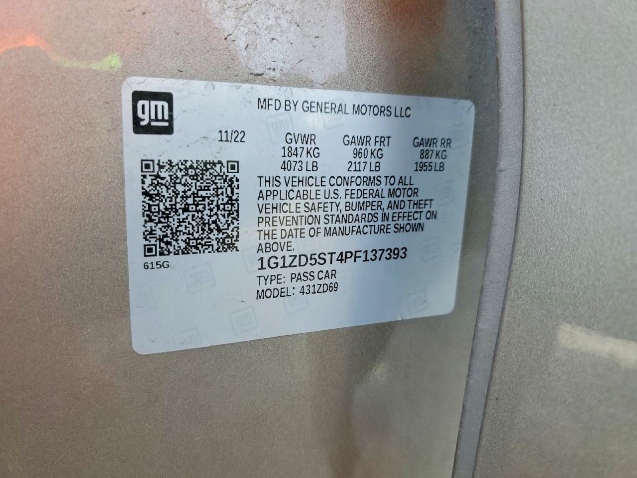 2023 CHEVROLET MALIBU LT photo 34