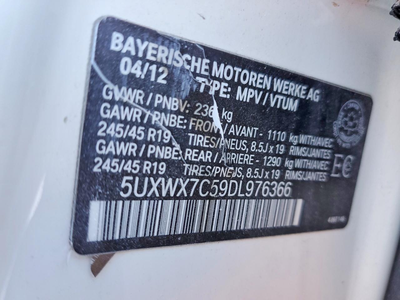2013 BMW X3 XDRIVE35I photo 14