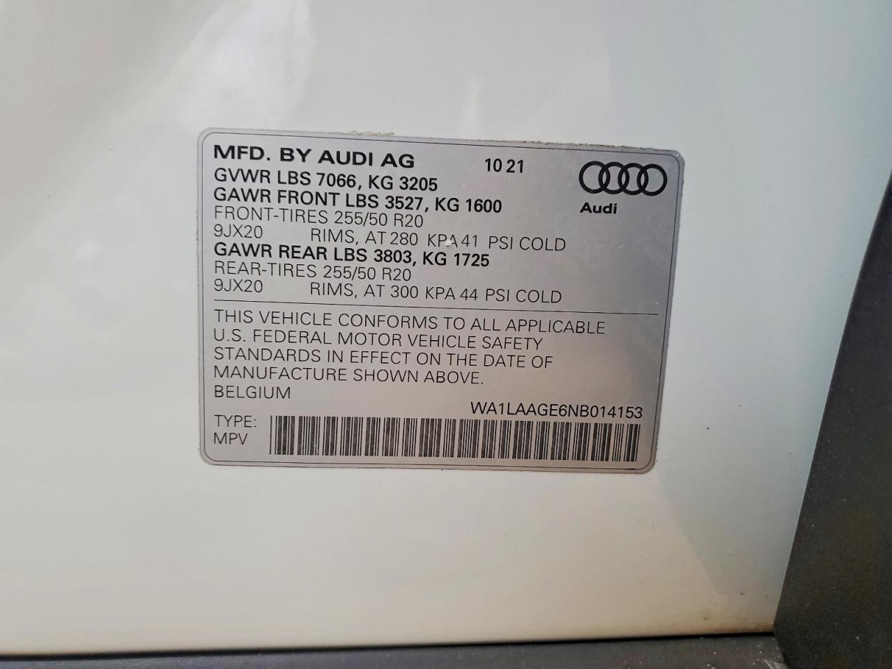 2022 AUDI E-TRON PREMIUM PLUS photo 12