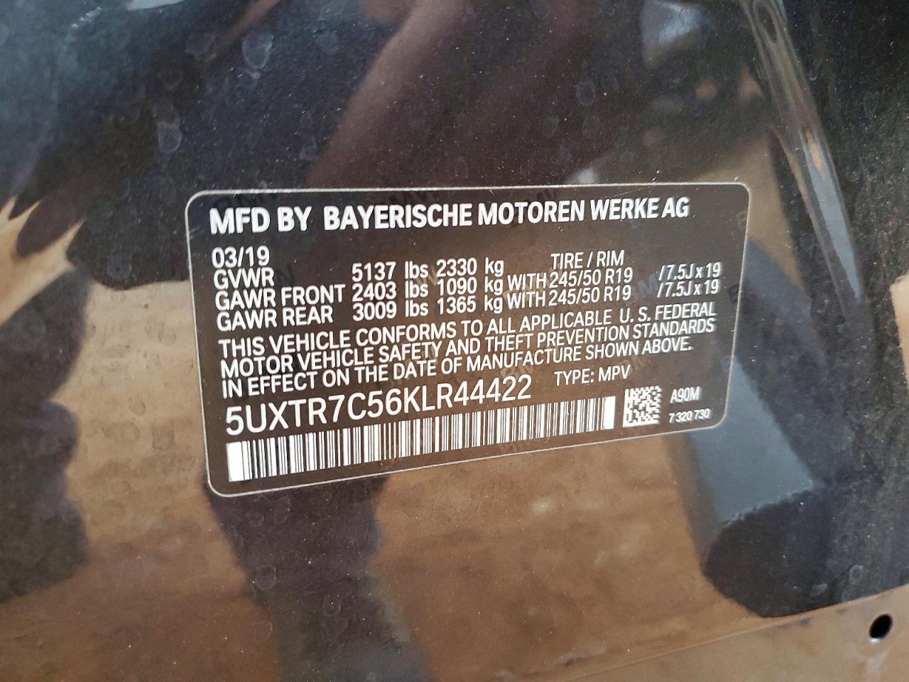 2019 BMW X3 SDRIVE30I photo 25