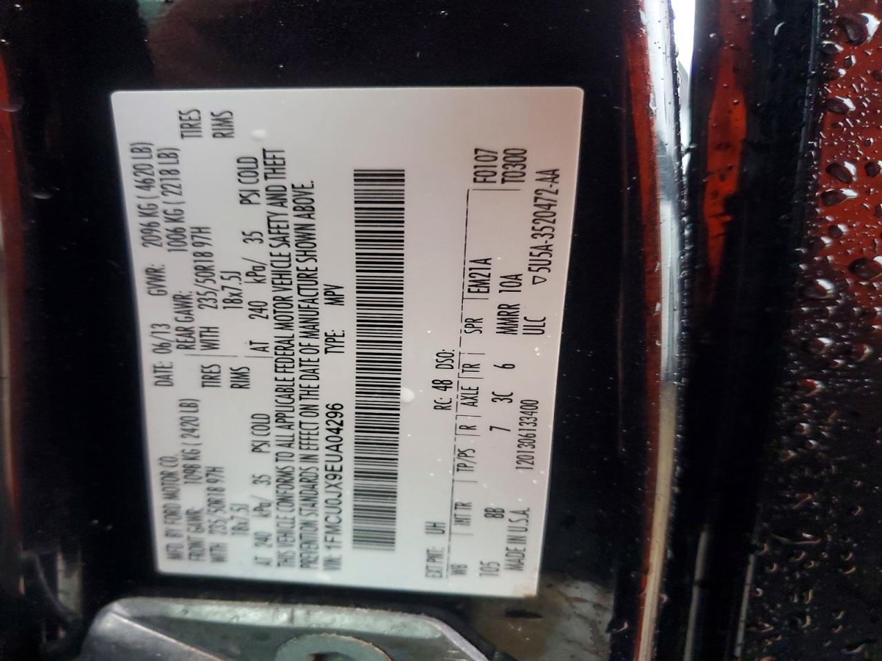 2014 FORD ESCAPE TITANIUM photo 37